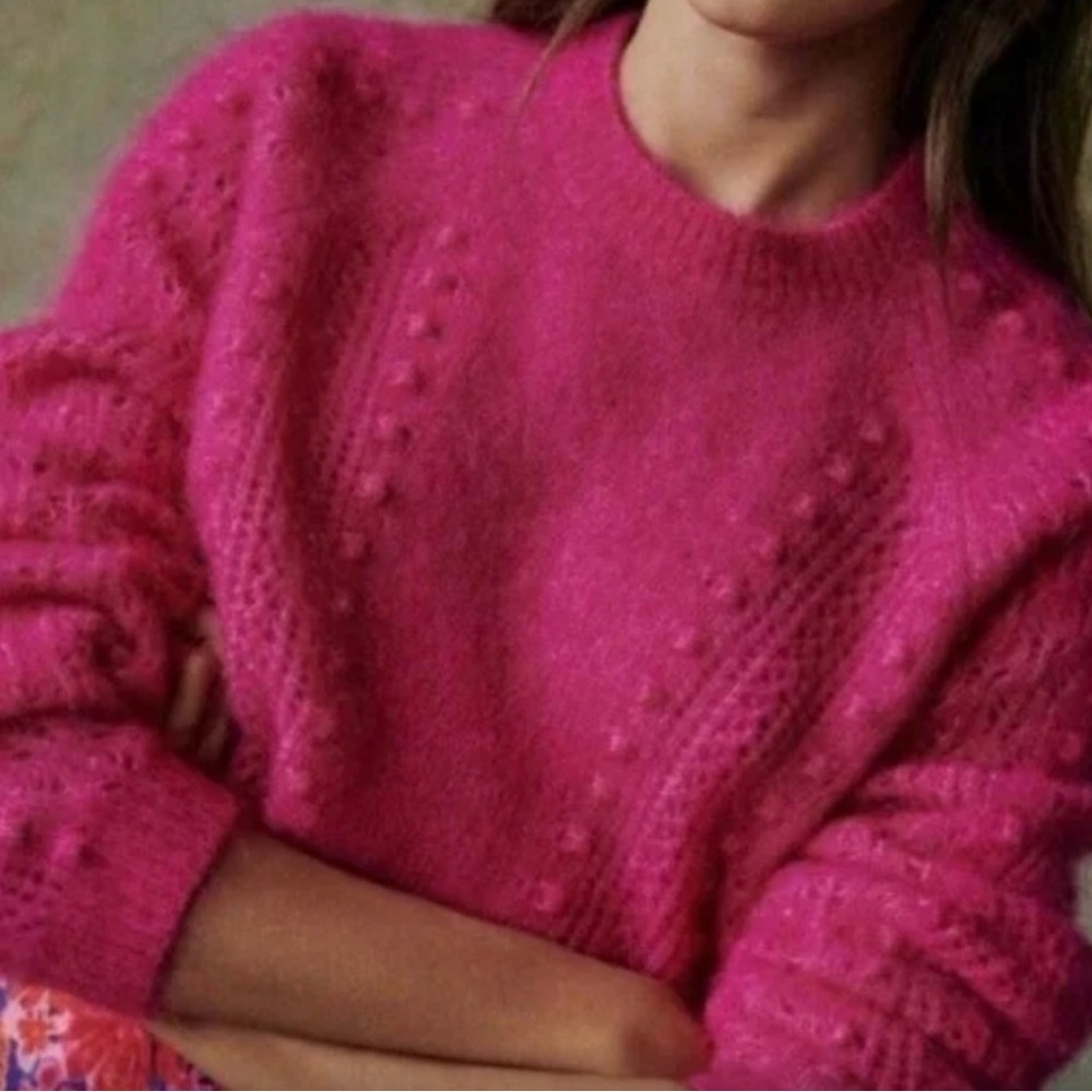 SEZANE COME JUMPER FUCHSIA - Picture 8 of 8